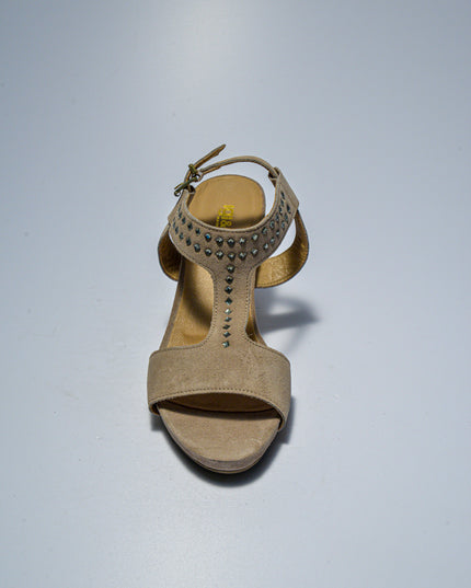 IGI&CO C.C 8523 SANDALO CON TACCO SCAMOSCIATO BEIGE