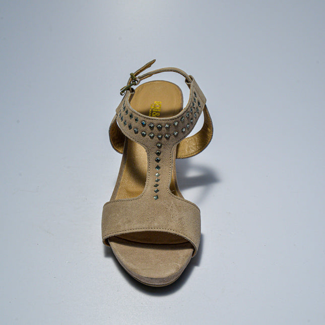 IGI&CO C.C 8523 SANDALO CON TACCO SCAMOSCIATO BEIGE