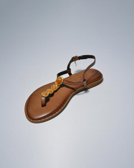 CARYATIS 621512 SANDALO MARRONE-ORO
