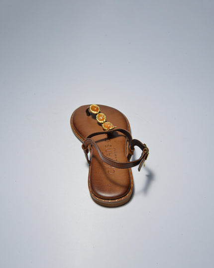 CARYATIS 621512 SANDALO MARRONE-ORO