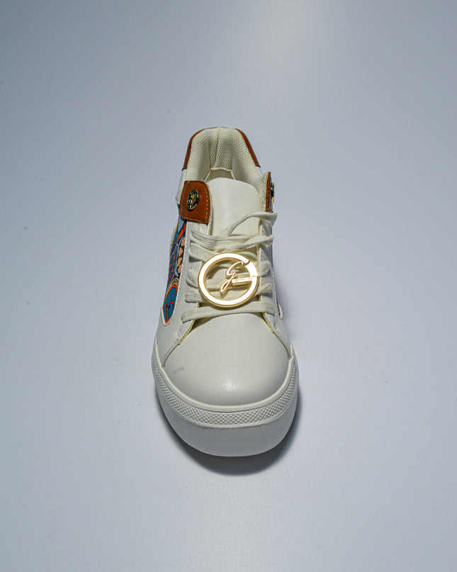 GATTINONI C.C.QP10 SNEAKERS BIANCA -MARRONE