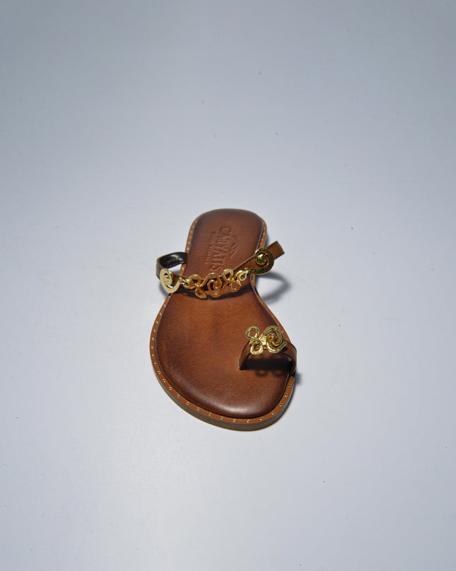 CARYATIS 621323 SANDALO MARRONE-ORO