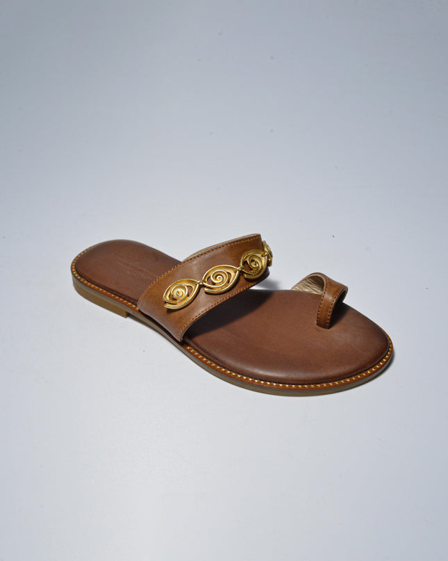 CARYATIS 620900 SANDALO MARRONE-ORO