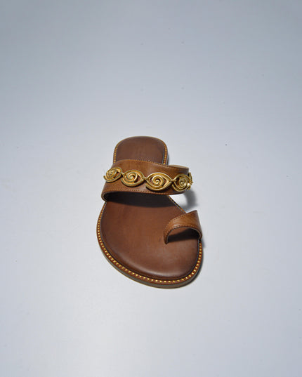CARYATIS 620900 SANDALO MARRONE-ORO
