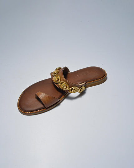 CARYATIS 620900 SANDALO MARRONE-ORO