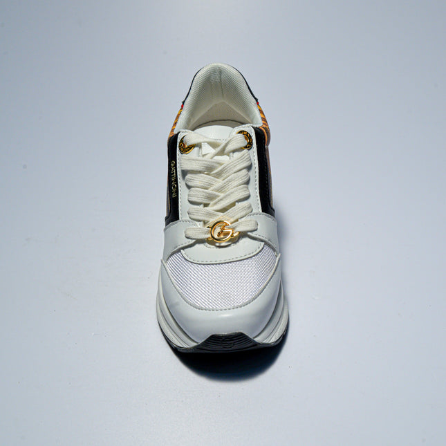 GATTINONI C.C.BN55 SNEAKERS BIANCA-NERA
