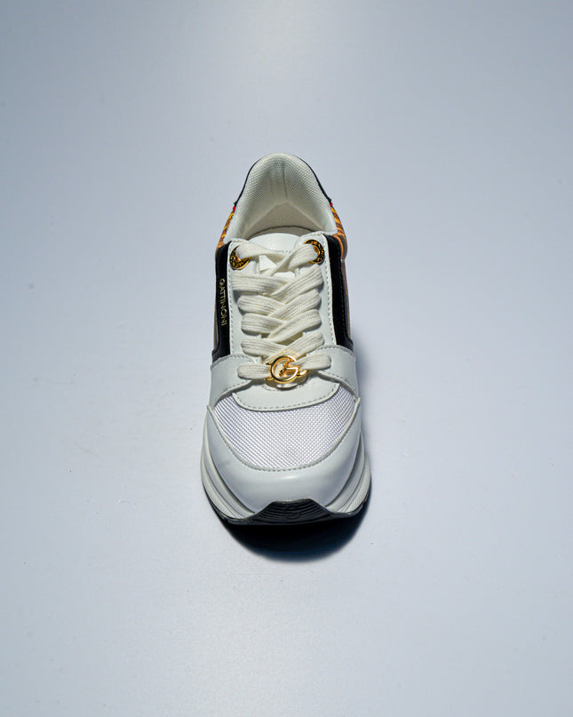 GATTINONI C.C.BN55 SNEAKERS BIANCA-NERA
