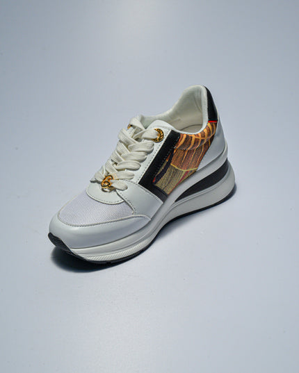 GATTINONI C.C.BN55 SNEAKERS BIANCA-NERA