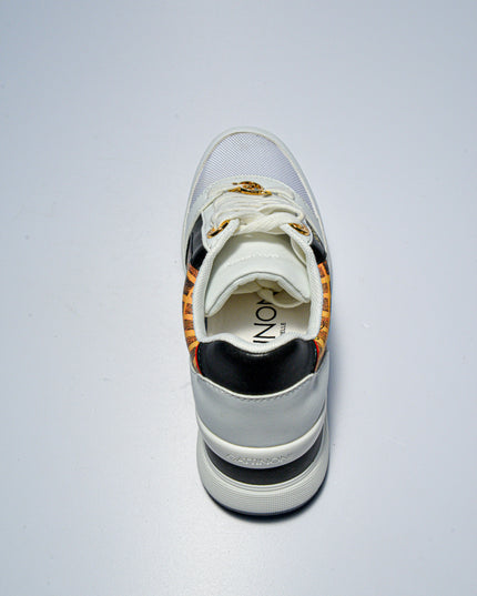 GATTINONI C.C.BN55 SNEAKERS BIANCA-NERA