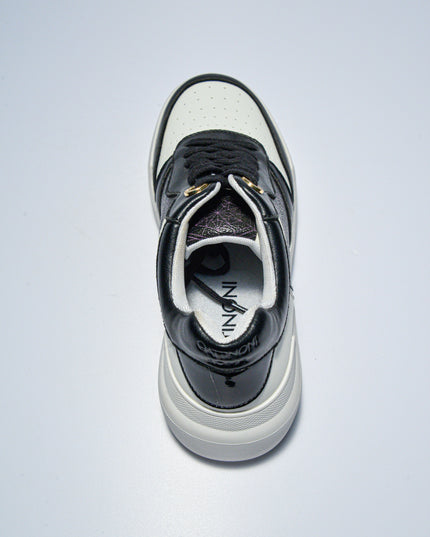 GATTINONI C.C.NP26 SNEAKERS BIANCA-NERA