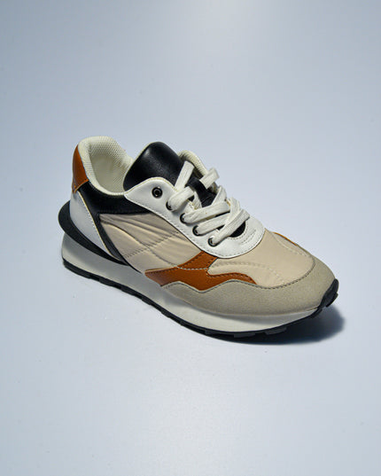GATTINONI C.C.BS35 SNEAKERS BEIGE-NERA