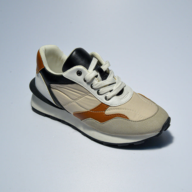 GATTINONI C.C.BS35 SNEAKERS BEIGE-NERA