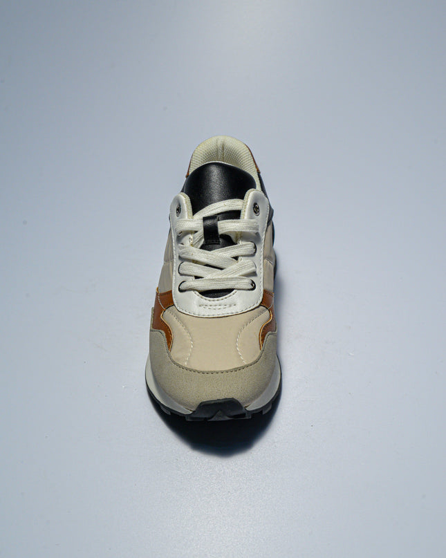 GATTINONI C.C.BS35 SNEAKERS BEIGE-NERA