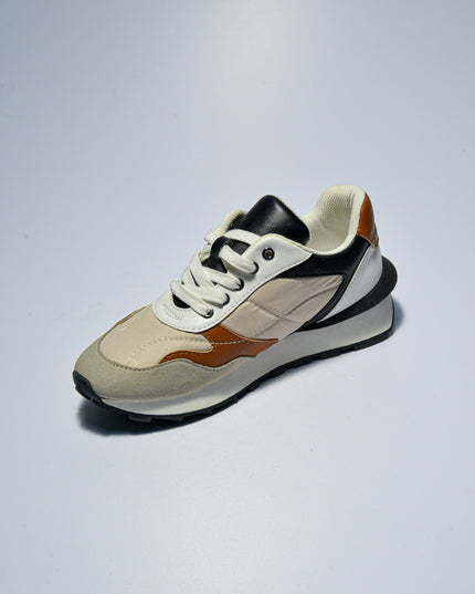 GATTINONI C.C.BS35 SNEAKERS BEIGE-NERA