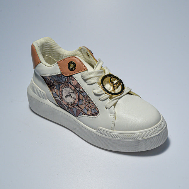 GATTINONI C.C.Q871 SNEAKERS BIANCA-CIPRIA