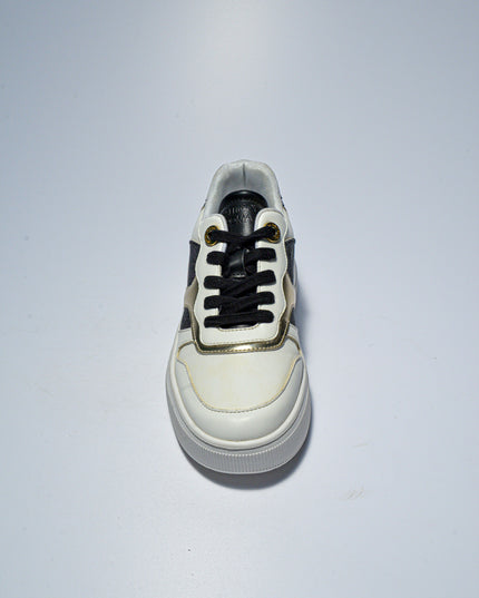 GATTINONI C.C.NS38 SNEAKERS BIANCA-ORO