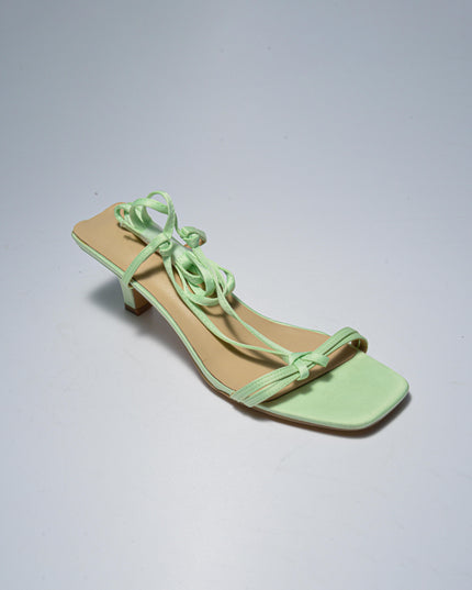 GAELLE C.C 2FSN SANDALO CON TACCO BASSO VERDE