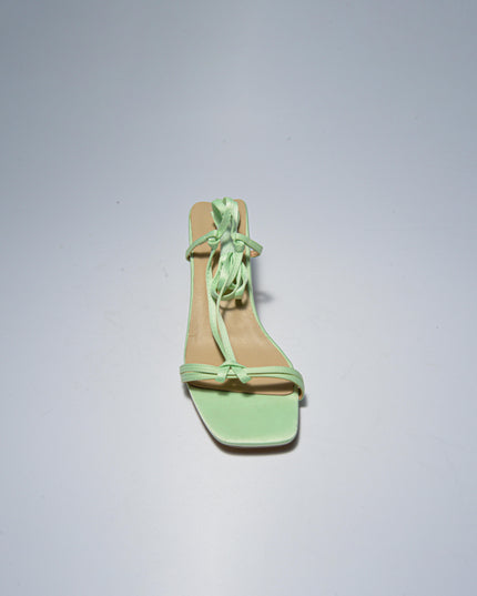 GAELLE C.C 2FSN SANDALO CON TACCO BASSO VERDE