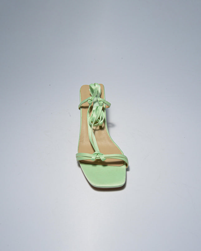 GAELLE C.C 2FSN SANDALO CON TACCO BASSO VERDE