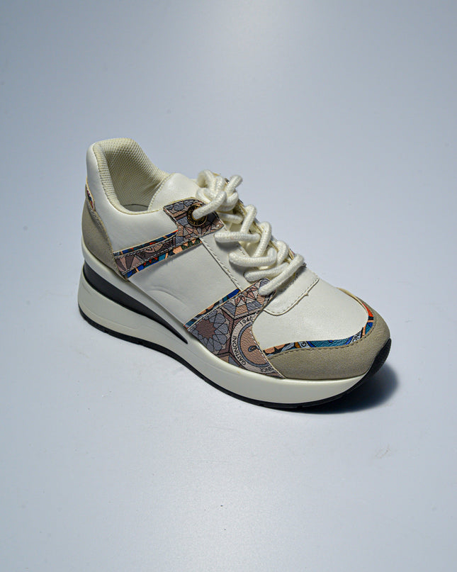 GATTINONI C.C.L807 SNEAKERS BIANCA-GRIGIA
