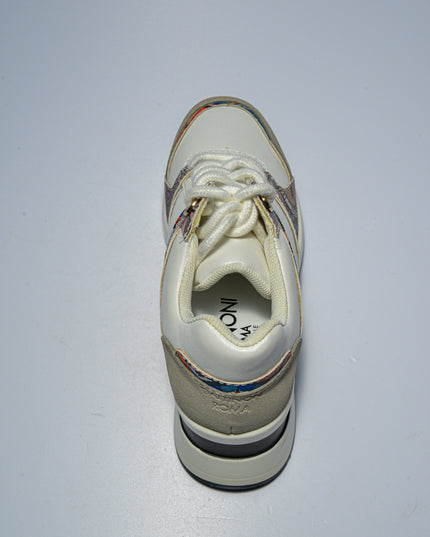 GATTINONI C.C.L807 SNEAKERS BIANCA-GRIGIA