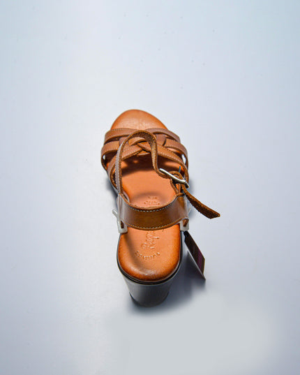 RAQUEL PEREZ TALE SANDALO MARRONE