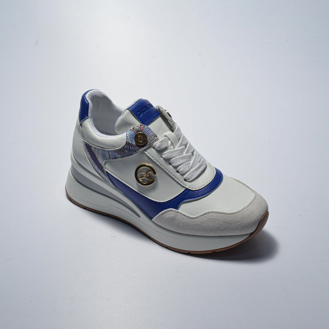 GATTINONI BN74 SNEAKERS CON ZEPPA BIANCA-BLU
