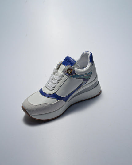 GATTINONI BN74 SNEAKERS CON ZEPPA BIANCA-BLU