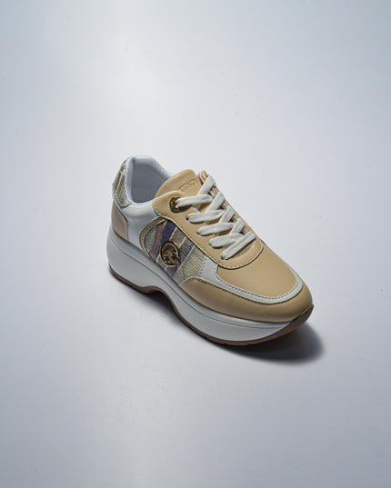GATTINONI BN76 SNEAKERS CON ZEPPA BEIGE