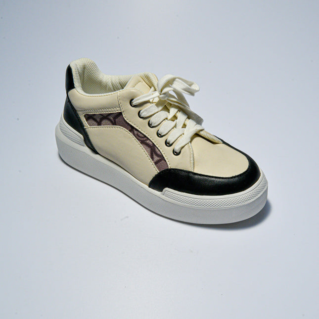 GATTINONI C.C.B000 SNEAKERS BEIGE-NERA