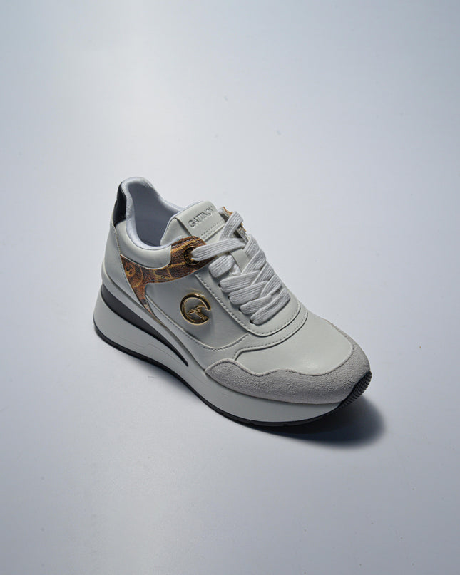 GATTINONI B854 SNEAKERS CON ZEPPA BIANCA