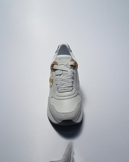 GATTINONI B854 SNEAKERS CON ZEPPA BIANCA