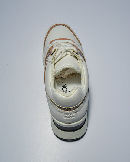 GATTINONI C.C.B871 SNEAKERS BIANCA-CIPRIA