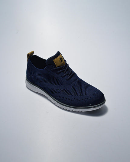 LUMBERJACK ALEXANDERC27 SNEAKERS IN TELA BLU