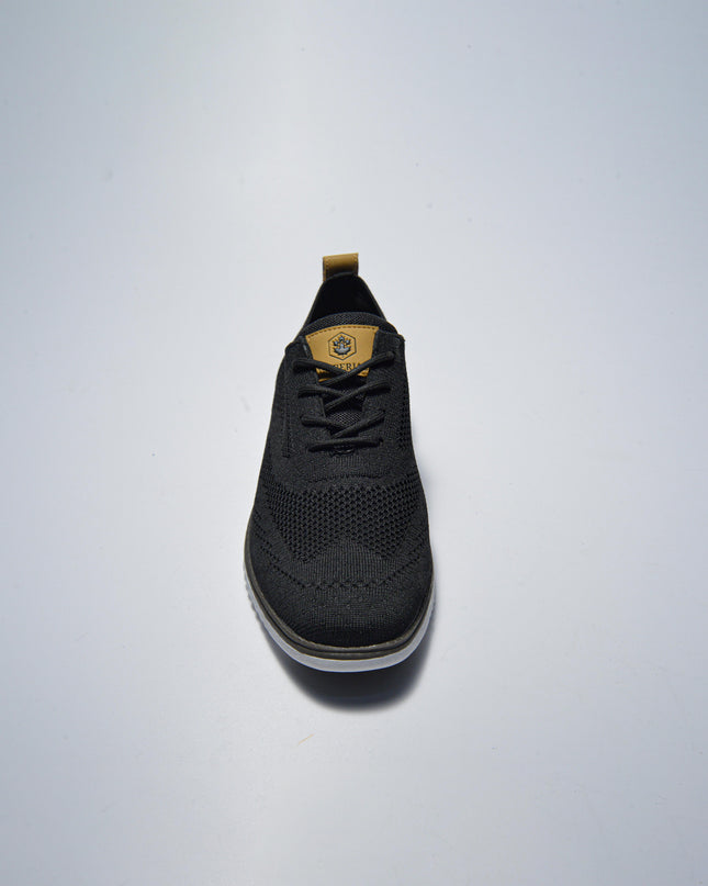 LUMBERJACK ALEXANDERC27 SNEAKERS IN TELA NERA