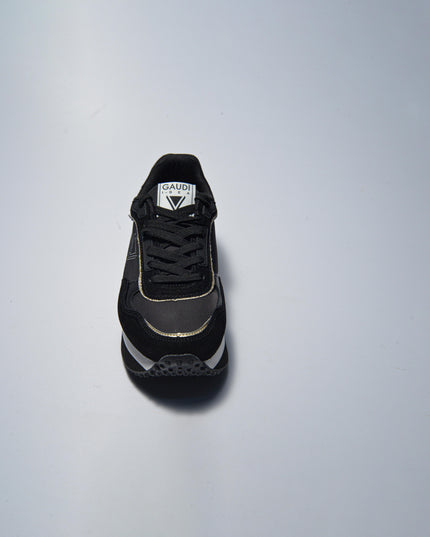 GAUDI 4210 SNEAKERS NERA-ORO