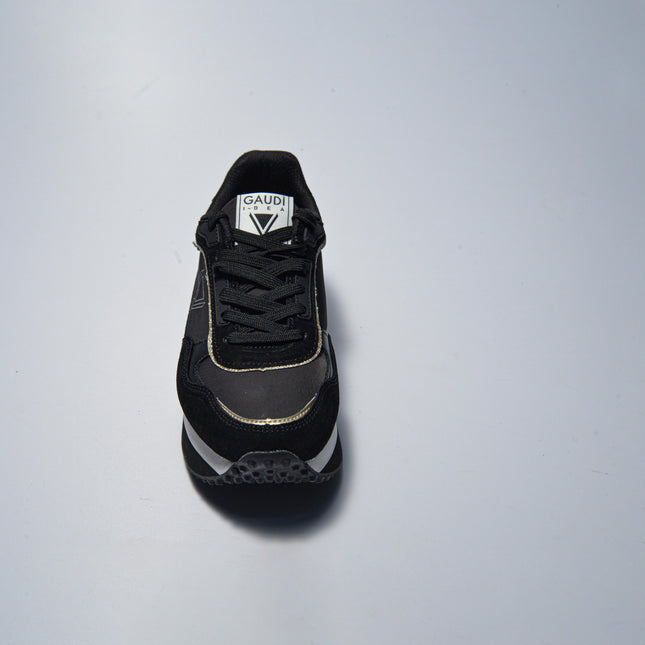 GAUDI 4210 SNEAKERS NERA-ORO