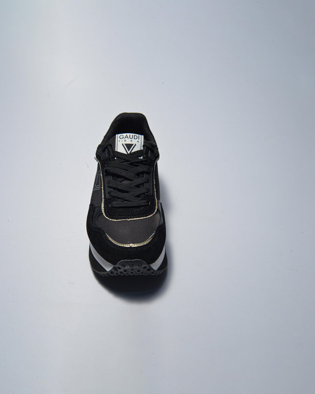 GAUDI 4210 SNEAKERS NERA-ORO