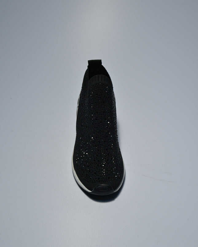 06 MILANO 0007 SNEAKERS CON ZEPPA NERA-BIANCA