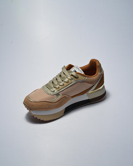 GAUDI 4211 SNEAKERS BEIGE-MARRONE