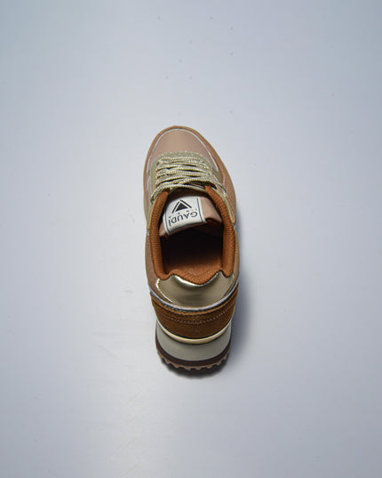 GAUDI 4211 SNEAKERS BEIGE-MARRONE