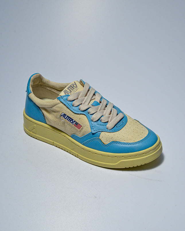 AUTRY LC03 C.C SNEAKERS BIANCA-CELESTE