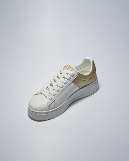 GAUDI 4321 SNEAKERS BIANCA-ORO