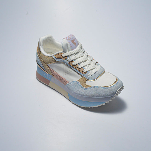 GAUDI C.C 4360 SNEAKERS CELESTE E MARRONE