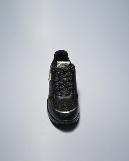 GAUDI C.C 4091 SNEAKERS  NERO LOGO ORO