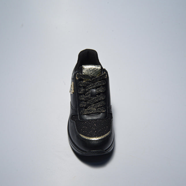 GAUDI C.C 4091 SNEAKERS  NERO LOGO ORO