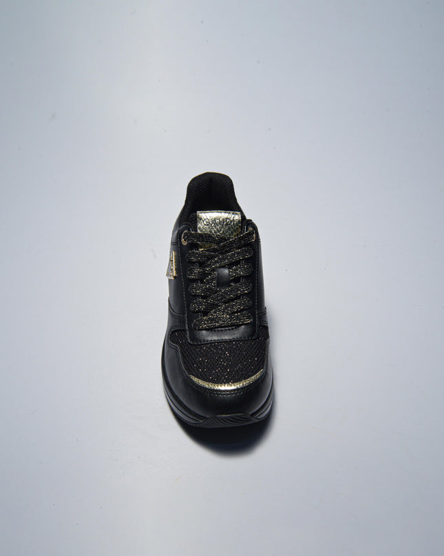 GAUDI C.C 4091 SNEAKERS  NERO LOGO ORO
