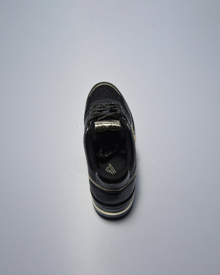 GAUDI C.C 4091 SNEAKERS  NERO LOGO ORO