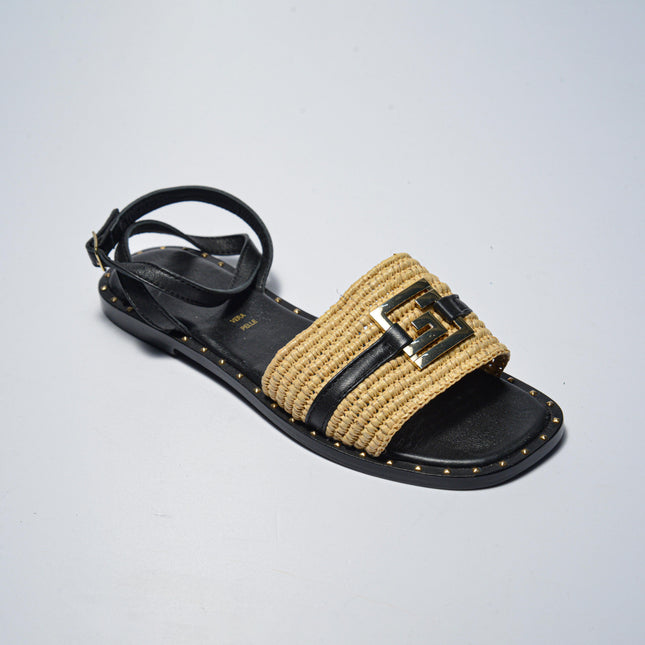 GAUDI 3839 SANDALO NERO-MARRONE