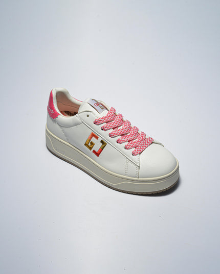 GAUDI C.C 4320 SNEAKERS BIANCA-ROSA